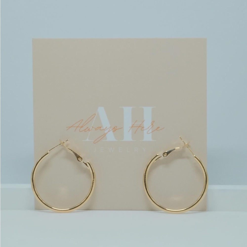 Classic Gold Hoop Earrings